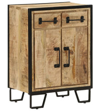Sideboard mit 2 Schubladen 53x31x72 cm Massivholz Mango & Eisen
