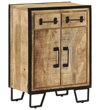 Sideboard mit 2 Schubladen 53x31x72 cm Massivholz Mango & Eisen