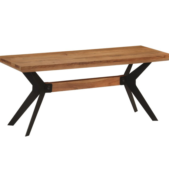 Esszimmerbank 110x40x46 cm Massivholz Akazie und Stahl
