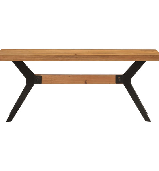 Esszimmerbank 110x40x46 cm Massivholz Akazie und Stahl