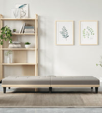 Schlafsofa mit Getränkehaltern Taupe Stoff