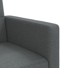 Schlafsofa mit Kissen Dunkelgrau Stoff