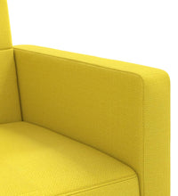 Schlafsofa mit Kissen Hellgelb Stoff