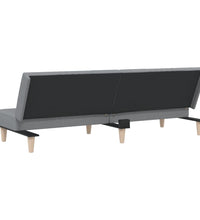 Schlafsofa Hellgrau Stoff