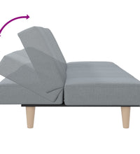 Schlafsofa Hellgrau Stoff