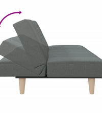 Schlafsofa Dunkelgrau Stoff