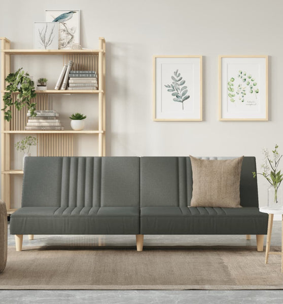 Schlafsofa Dunkelgrau Stoff