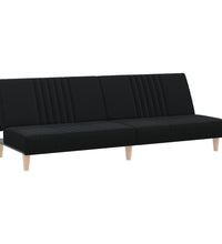 Schlafsofa Schwarz Stoff