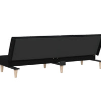 Schlafsofa Schwarz Stoff