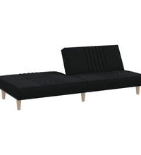 Schlafsofa Schwarz Stoff