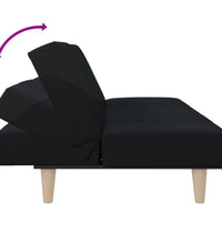 Schlafsofa Schwarz Stoff