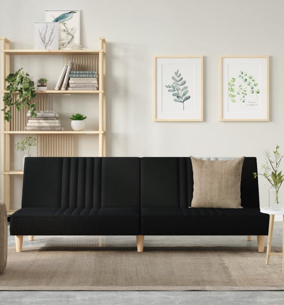 Schlafsofa Schwarz Stoff