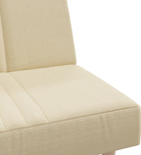 Schlafsofa Creme Stoff