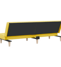 Schlafsofa Hellgelb Stoff