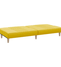 Schlafsofa Hellgelb Stoff