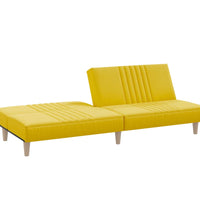 Schlafsofa Hellgelb Stoff