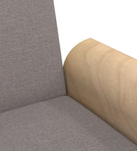 Schlafsofa mit Armlehnen Taupe Stoff