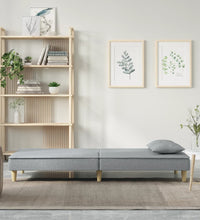 Schlafsofa Hellgrau Stoff