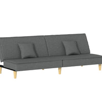 Schlafsofa Dunkelgrau Stoff