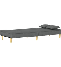 Schlafsofa Dunkelgrau Stoff