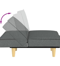 Schlafsofa Dunkelgrau Stoff