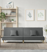 Schlafsofa Dunkelgrau Stoff