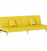 Schlafsofa Hellgelb Stoff