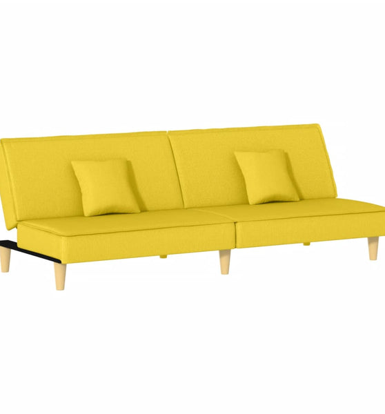 Schlafsofa Hellgelb Stoff