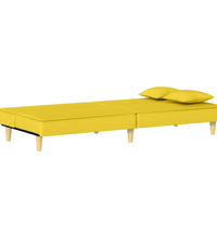 Schlafsofa Hellgelb Stoff