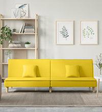 Schlafsofa Hellgelb Stoff