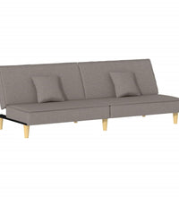 Schlafsofa Taupe Stoff