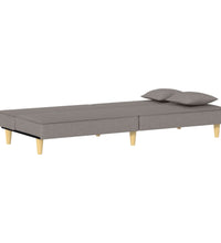 Schlafsofa Taupe Stoff