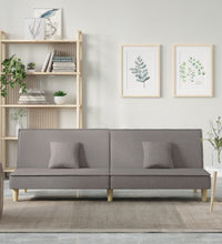 Schlafsofa Taupe Stoff