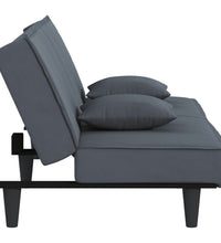 Schlafsofa Dunkelgrau Samt