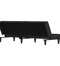 Schlafsofa Dunkelgrau Samt