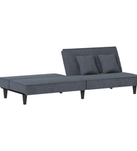 Schlafsofa Dunkelgrau Samt