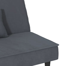 Schlafsofa Dunkelgrau Samt