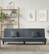 Schlafsofa Dunkelgrau Samt