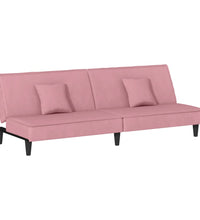 Schlafsofa Rosa Samt
