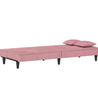 Schlafsofa Rosa Samt