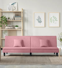 Schlafsofa Rosa Samt