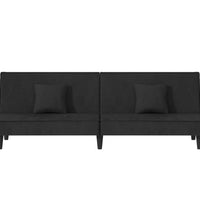 Schlafsofa Schwarz Samt