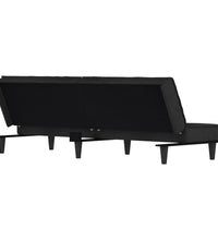 Schlafsofa Schwarz Samt