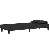 Schlafsofa Schwarz Samt