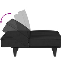 Schlafsofa Schwarz Samt