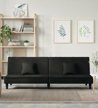 Schlafsofa Schwarz Samt