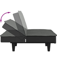 Schlafsofa Dunkelgrau Stoff