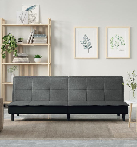 Schlafsofa Dunkelgrau Stoff
