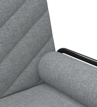 Schlafsofa mit Armlehnen Hellgrau Stoff