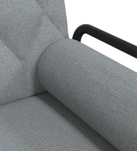 Schlafsofa mit Armlehnen Hellgrau Stoff